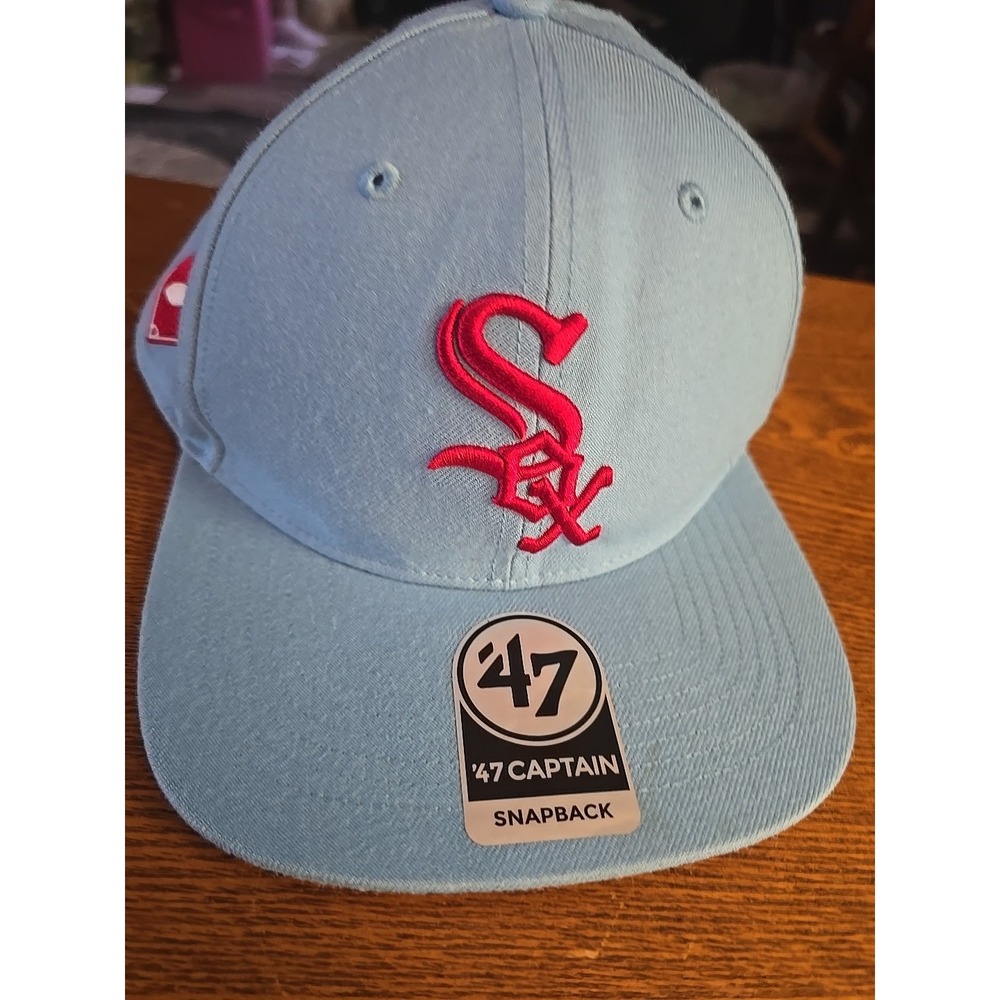 47 Chicago White Sox Hat Cap Snap Back Powder‎ MLB Baseball Mens Throwback